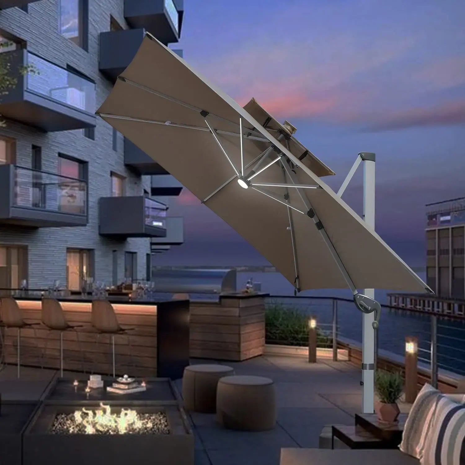 LumiShade™ Solar Parasol