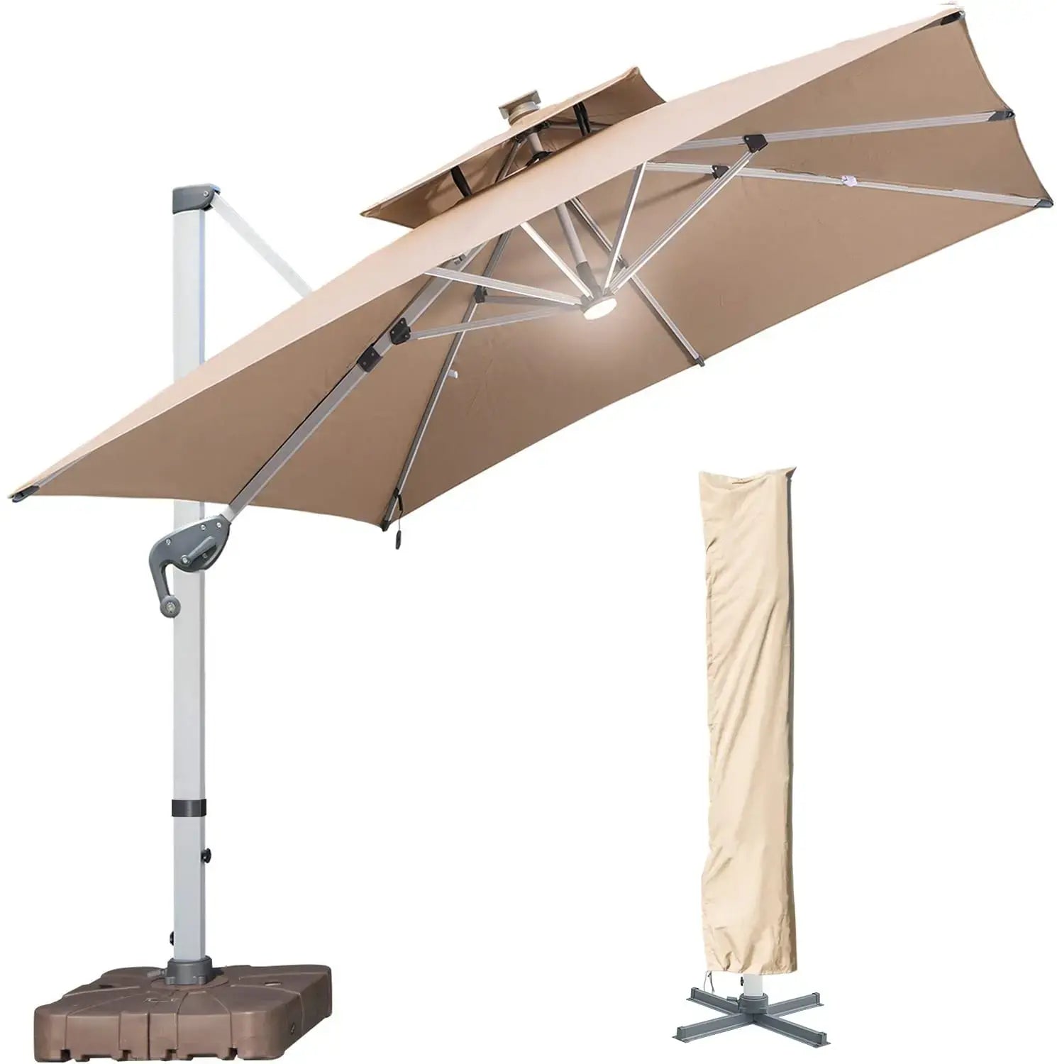 LumiShade™ Solar Parasol